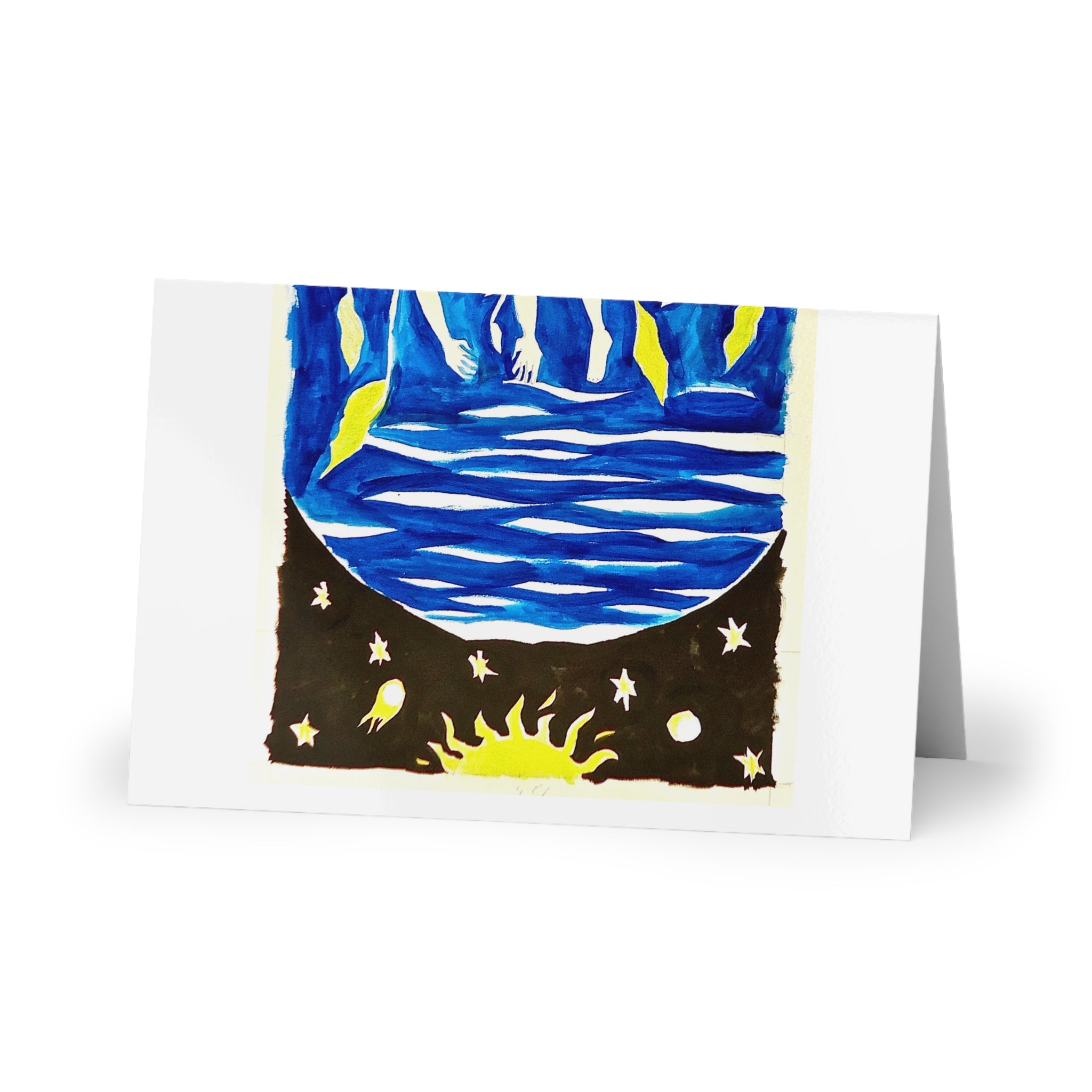 Colorful Greeting Cards for All Occasions - 1 or 10-pc Set, Artistic Note Cards, Birthday Greetings, Thank You Cards, Holiday Cards