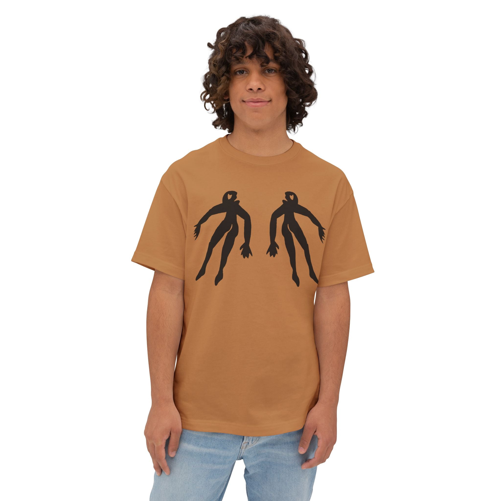 Figure 22 Two-tone Unisex Oversized Boxy Tee – Minimalist Streetwear Essential | Falling Series