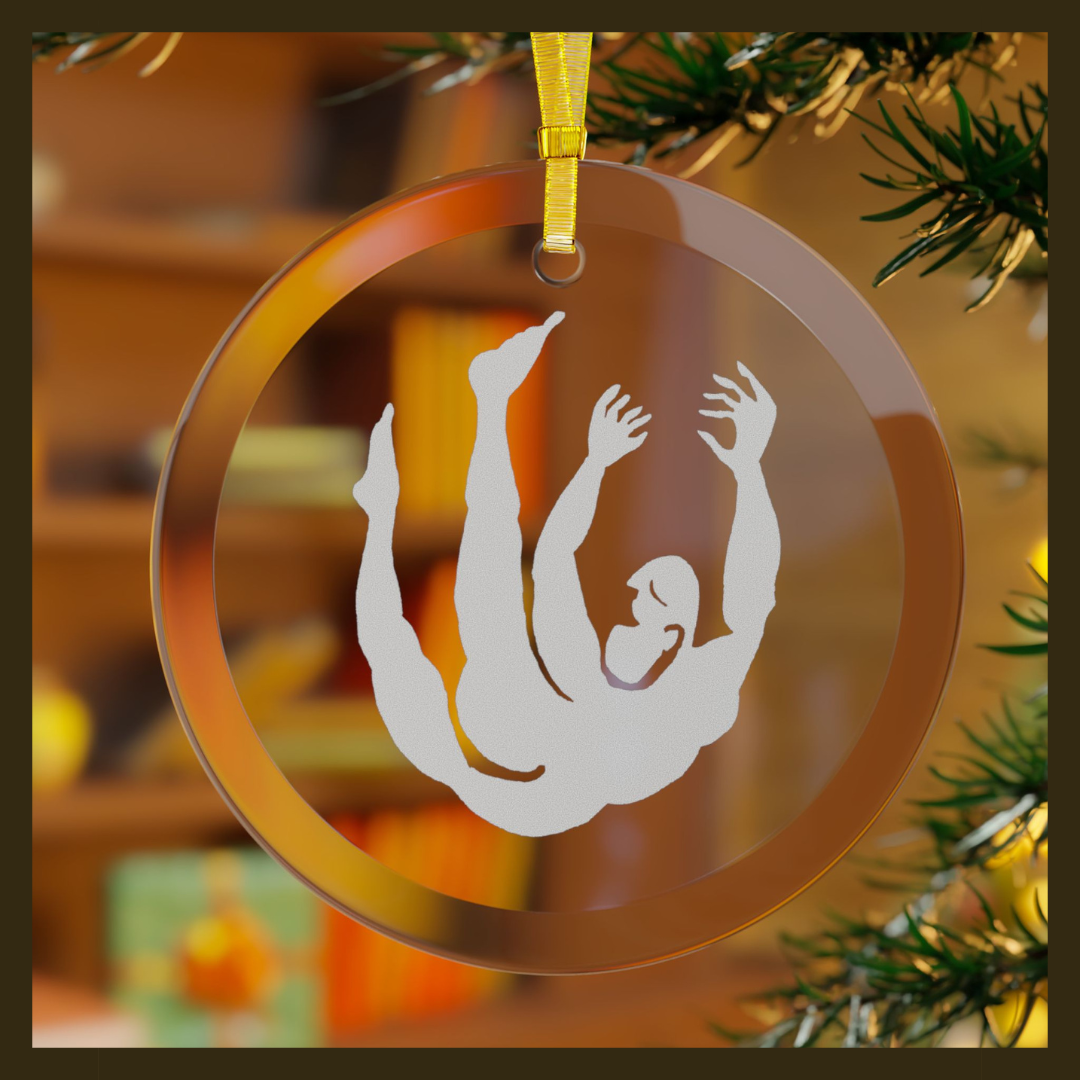 Falling Series Glass Ornaments – Elegant Minimalist Holiday Décor