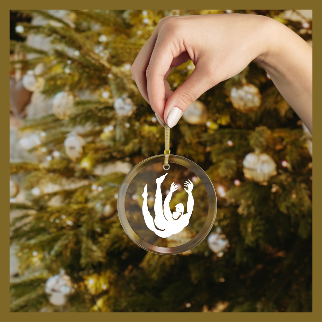 Falling Series Glass Ornaments – Elegant Minimalist Holiday Décor