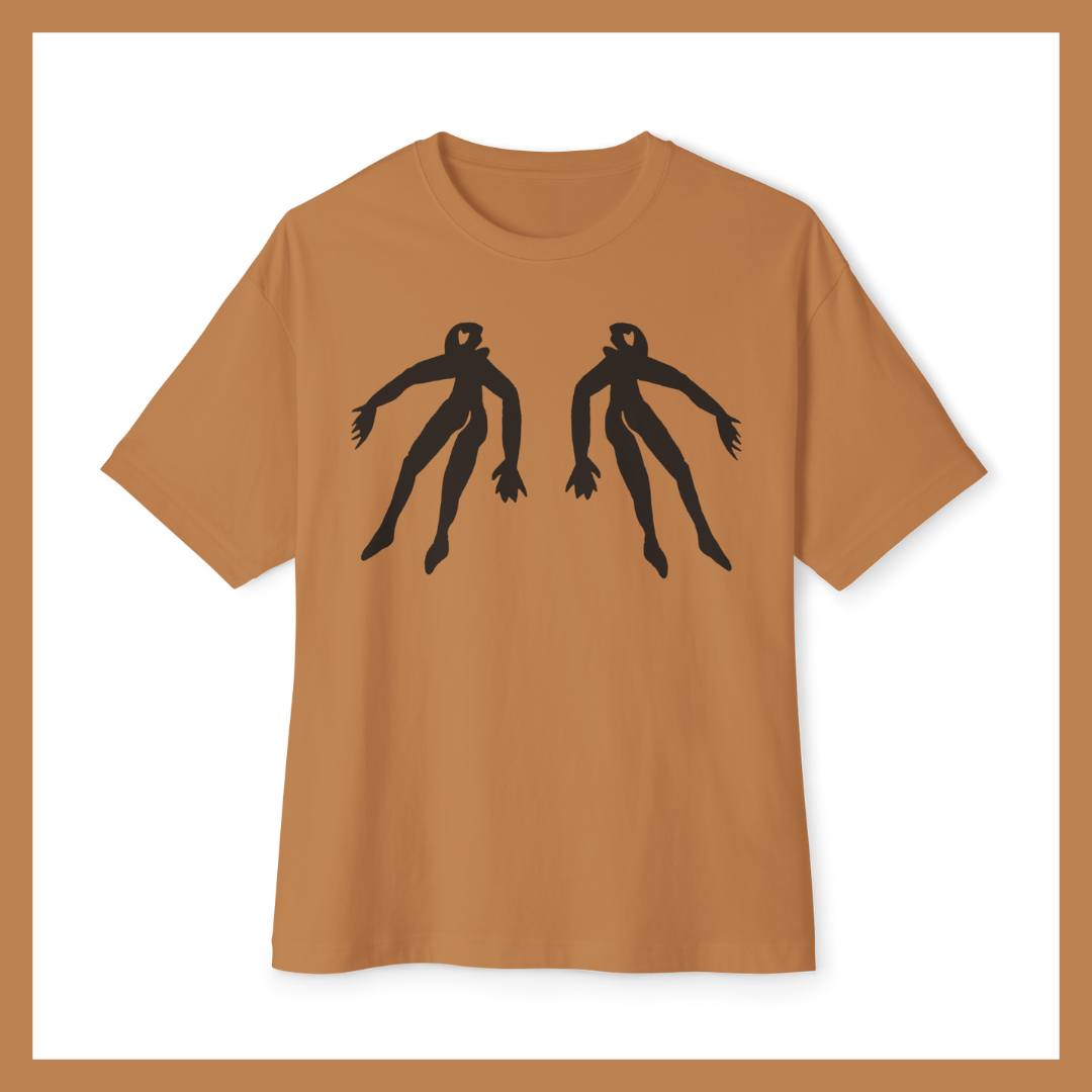 Figure 22 Two-tone Unisex Oversized Boxy Tee – Minimalist Streetwear Essential | Falling Series