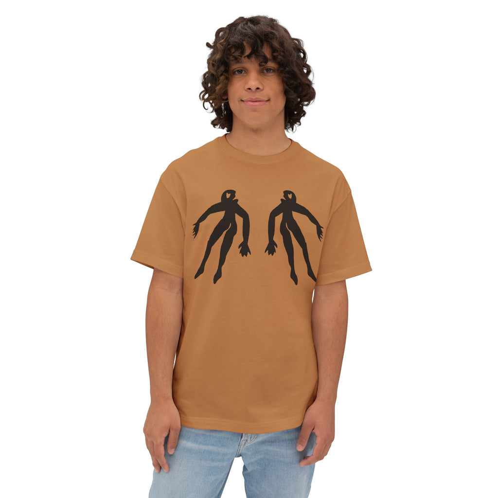Figure 22 Two-tone Unisex Oversized Boxy Tee – Minimalist Streetwear Essential | Falling Series