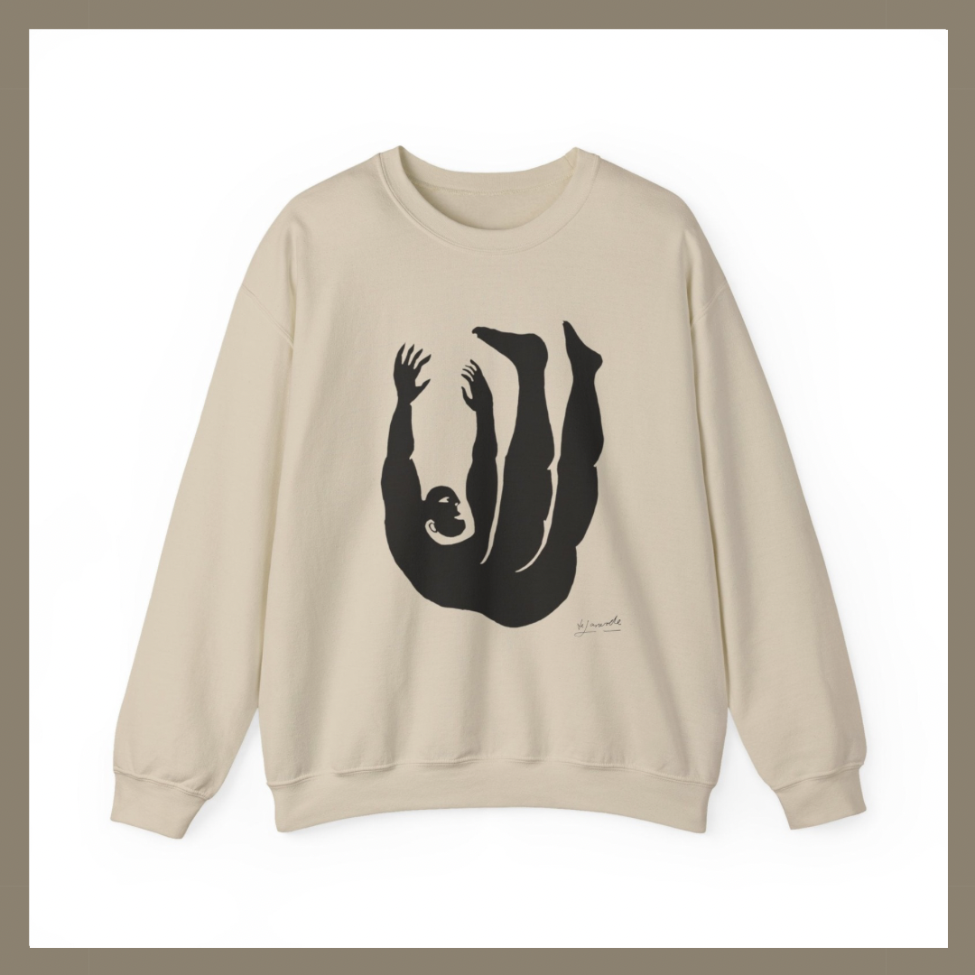 Figure 2 Unisex Crewneck Sweatshirt | Graphic Art Pullover