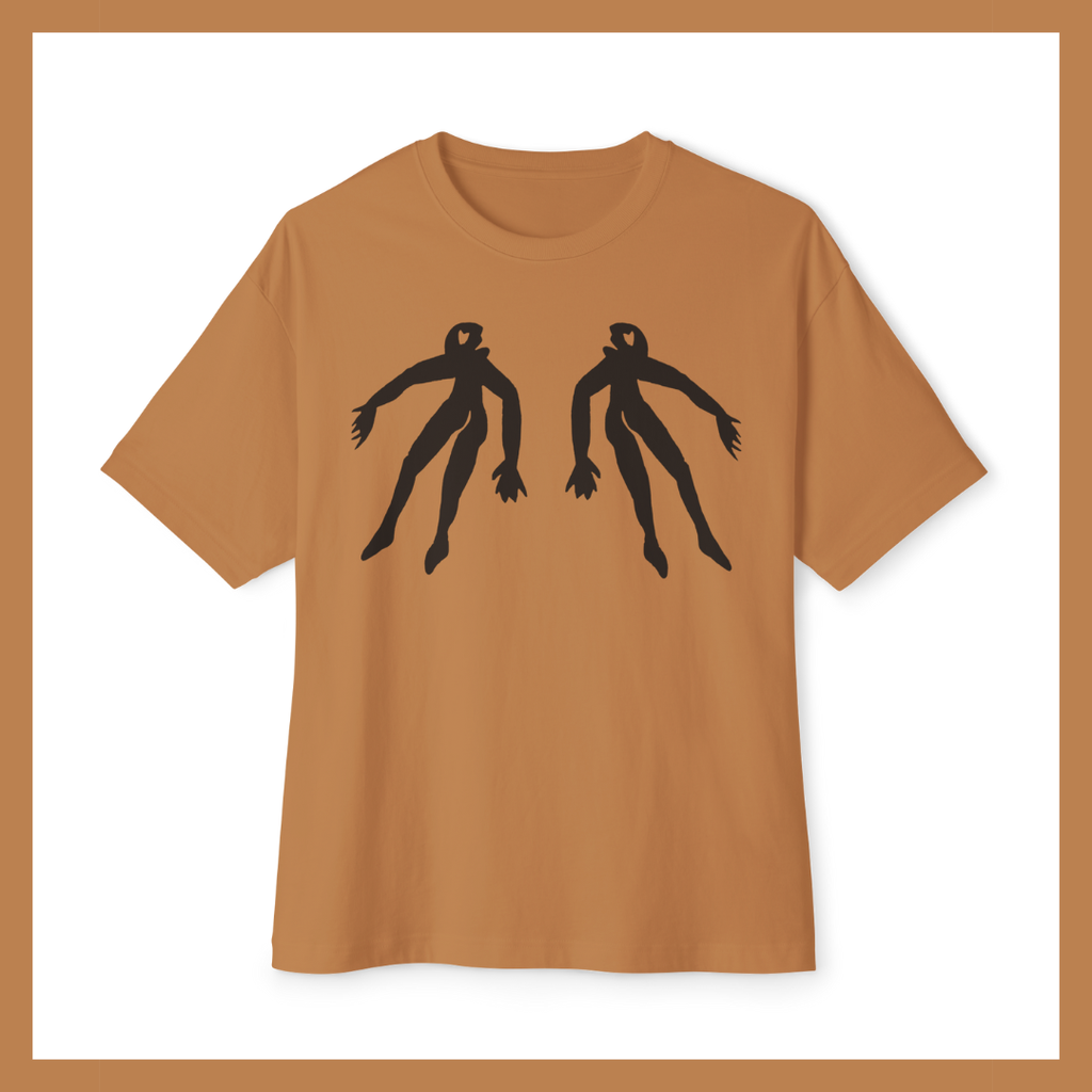 Figure 22 Two-tone Unisex Oversized Boxy Tee – Minimalist Streetwear Essential | Falling Series