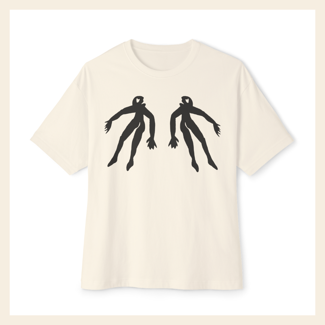 Figure 22 Two-tone Unisex Oversized Boxy Tee – Minimalist Streetwear Essential | Falling Series
