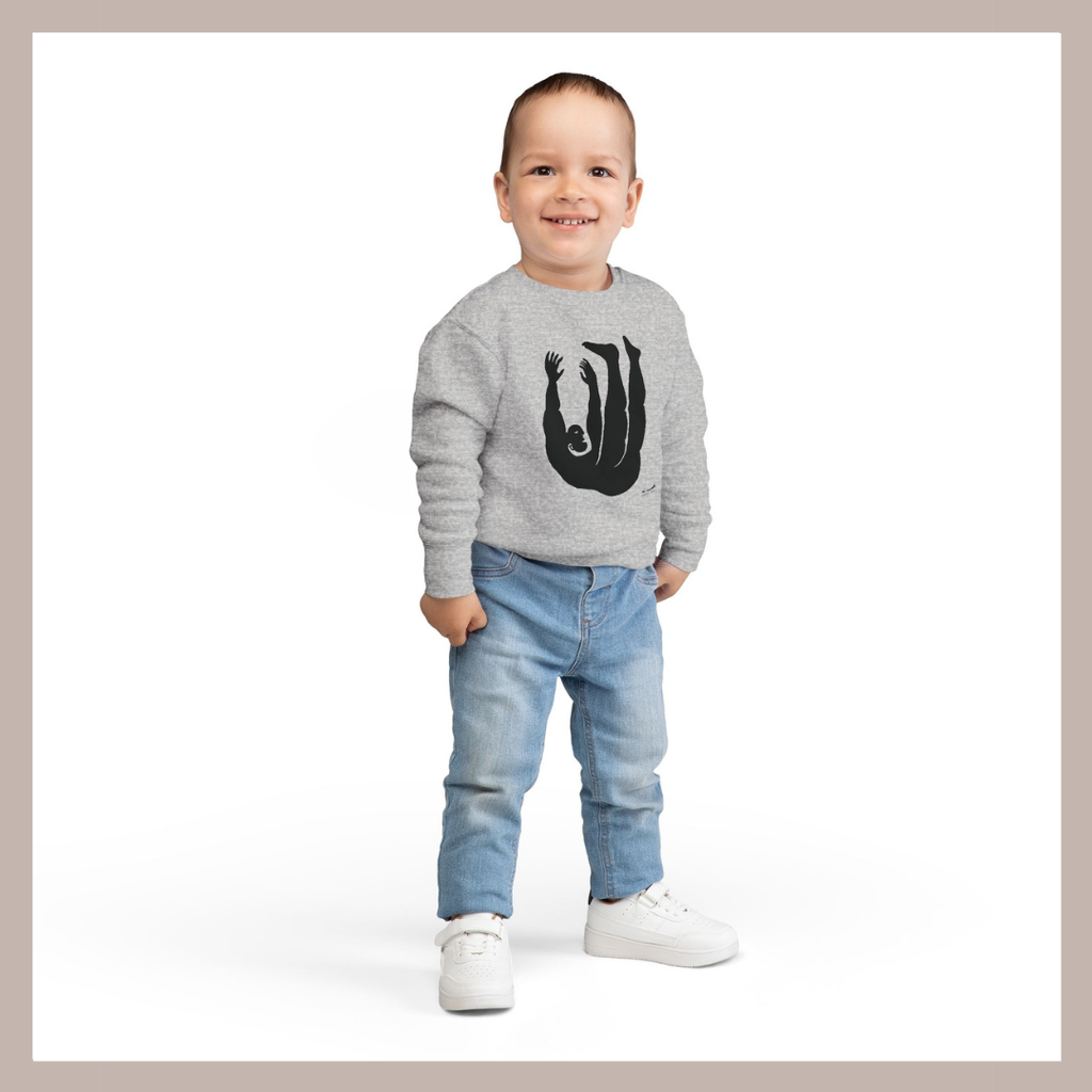 Figure 2 Toddler Sweatshirt – Adorable Minimalist Graphic by de Lanerolle | Falling Series