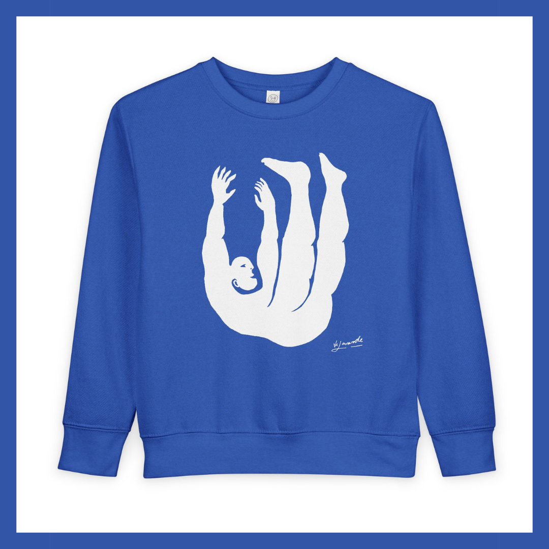 Figure 2 Toddler Sweatshirt – Adorable Minimalist Graphic by de Lanerolle | Falling Series