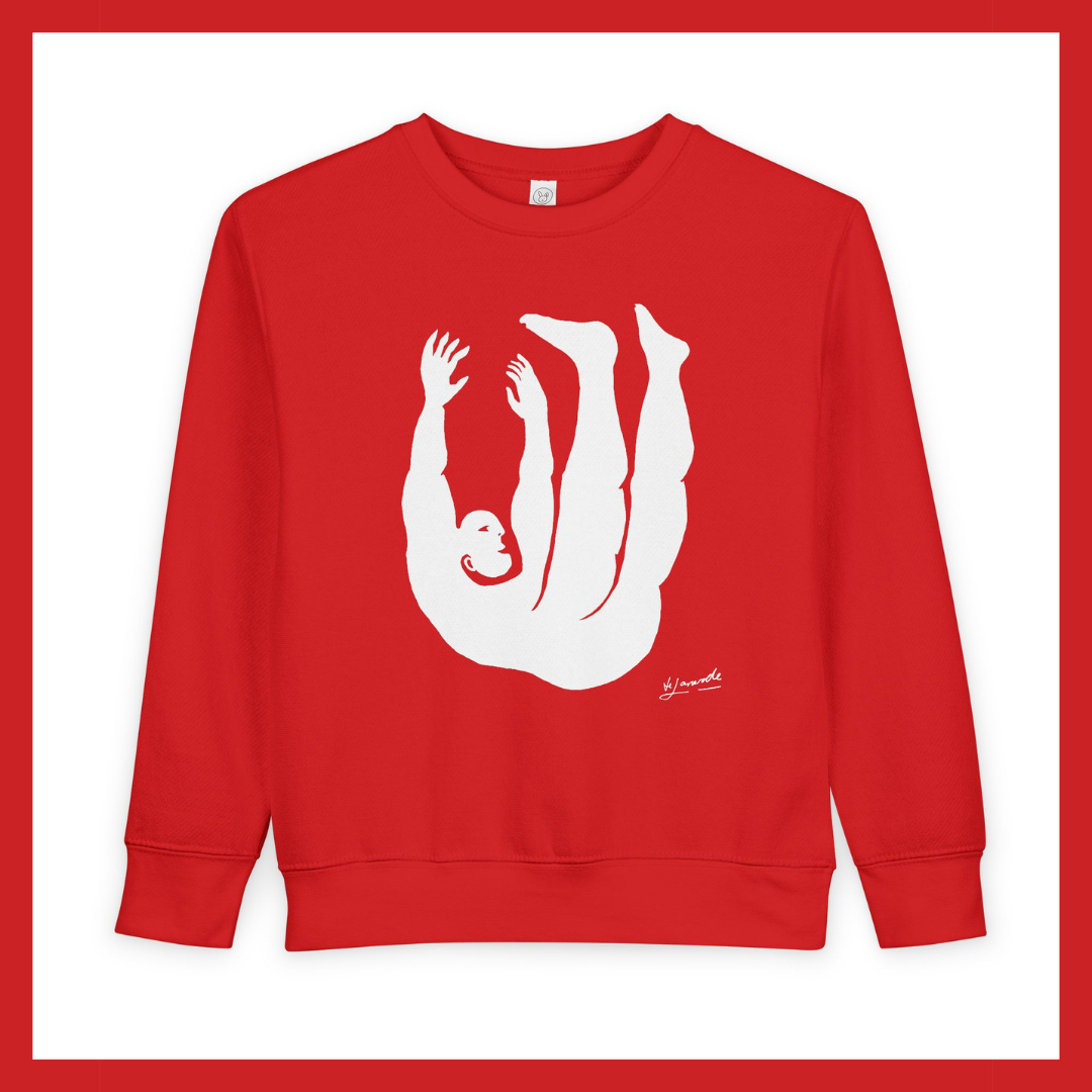 Figure 2 Toddler Sweatshirt – Adorable Minimalist Graphic by de Lanerolle | Falling Series