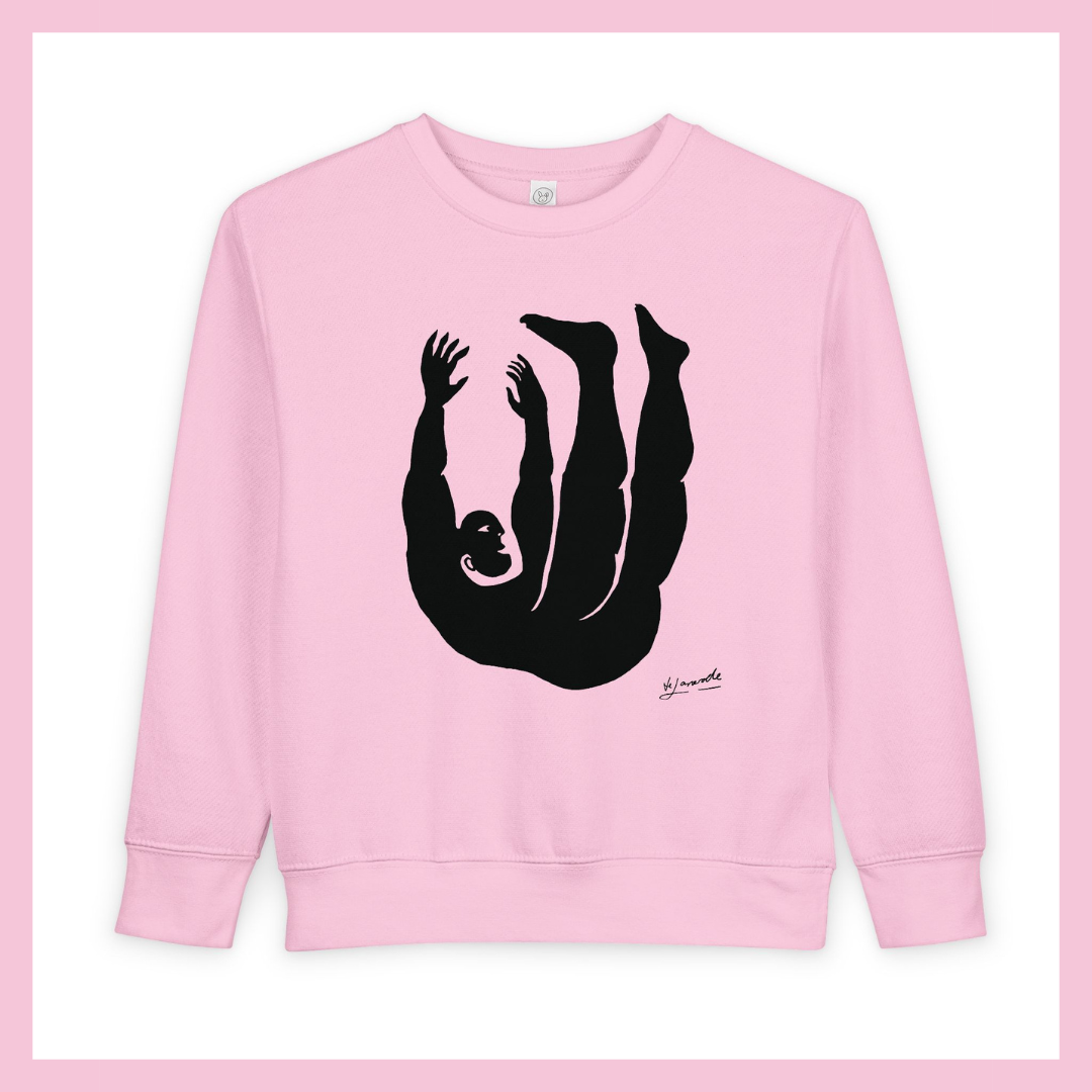 Figure 2 Toddler Sweatshirt – Adorable Minimalist Graphic by de Lanerolle | Falling Series