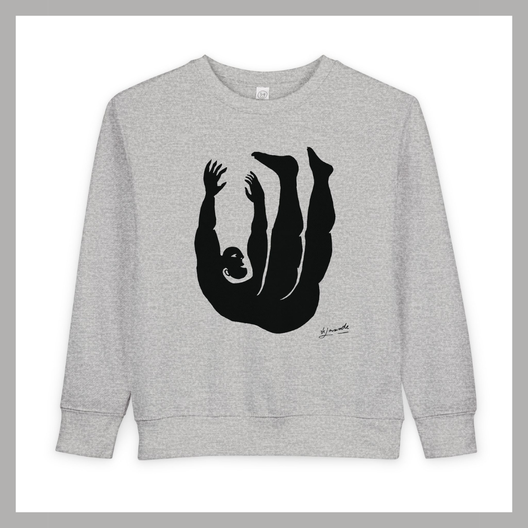 Figure 2 Toddler Sweatshirt – Adorable Minimalist Graphic by de Lanerolle | Falling Series