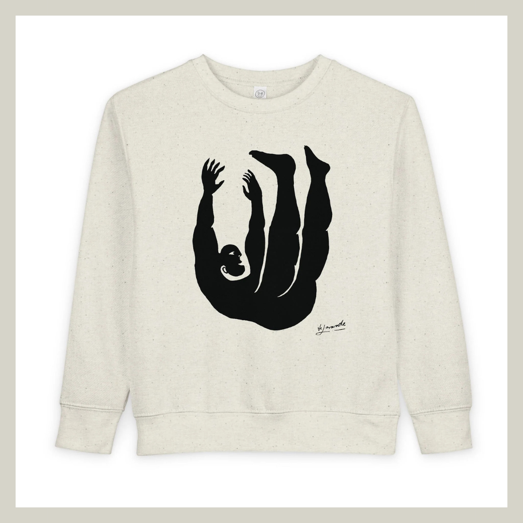 Figure 2 Toddler Sweatshirt – Adorable Minimalist Graphic by de Lanerolle | Falling Series