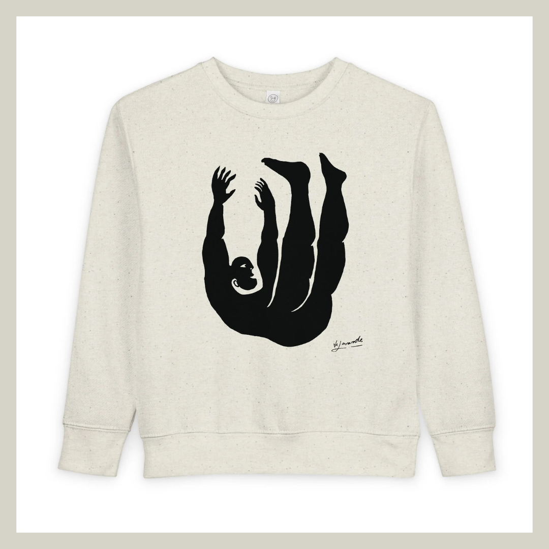 Figure 2 Toddler Sweatshirt – Adorable Minimalist Graphic by de Lanerolle | Falling Series